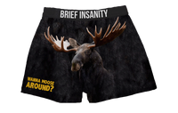 Thumbnail for BRIEF INSANITY Wanna Moose Around Boxer Shorts