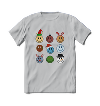 Thumbnail for Christmas Smileys Short Sleeve T-Shirt