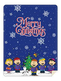 Thumbnail for Snoopy Caroling Xmas Throw Blanket