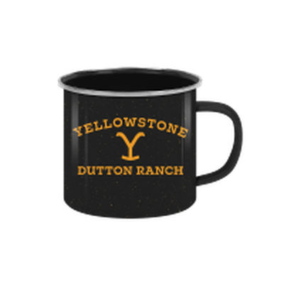 Yellowstone Dutton Ranch Boxed  21oz Enamel Camper Mug – 24 pc ppk ($5.75 each)