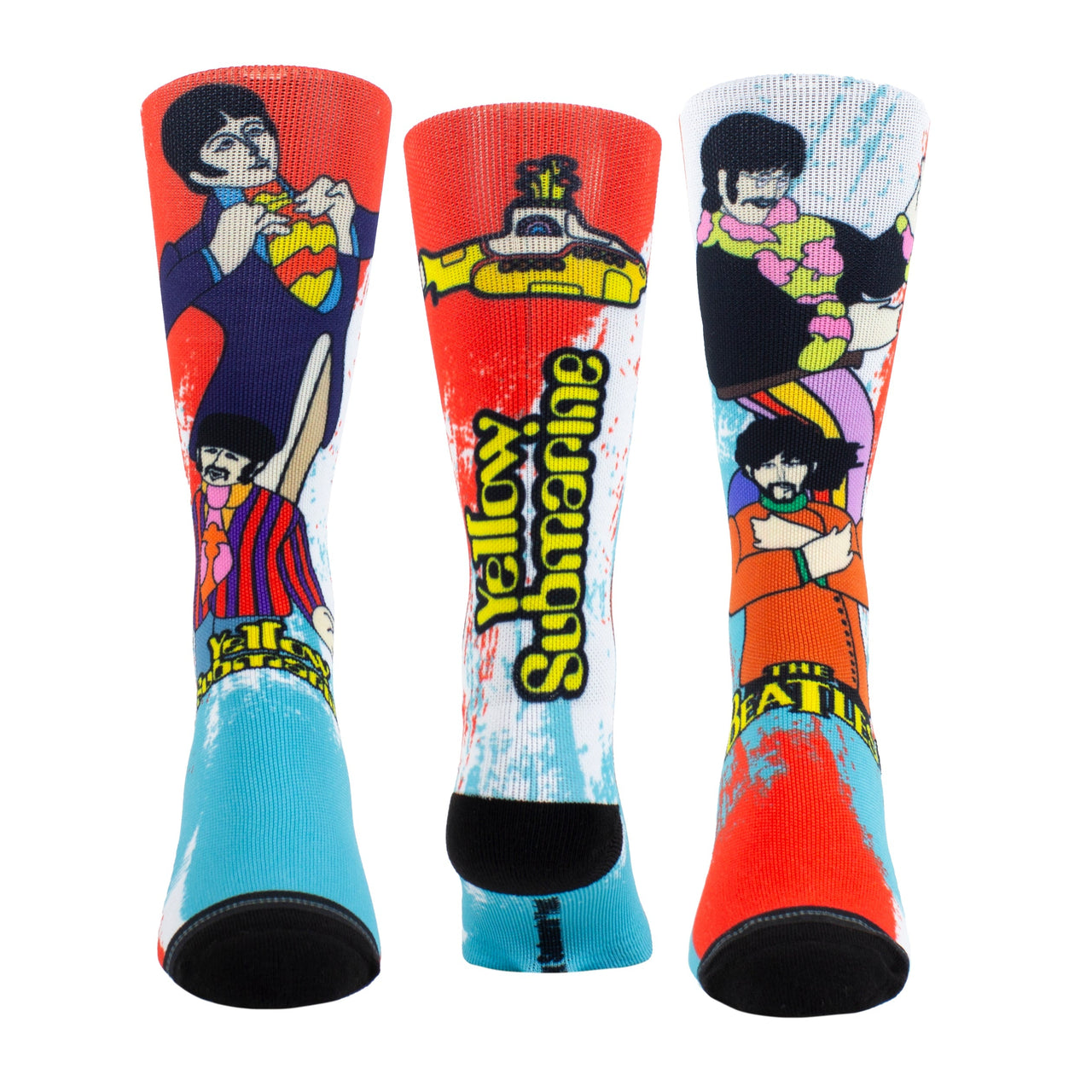 The Beatles Yellow Submarine ACTION SOCKS, 1 PAIR