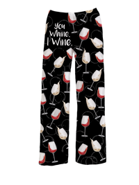 Thumbnail for BRIEF INSANITY You Whine I Wine Pajama Lounge Pants