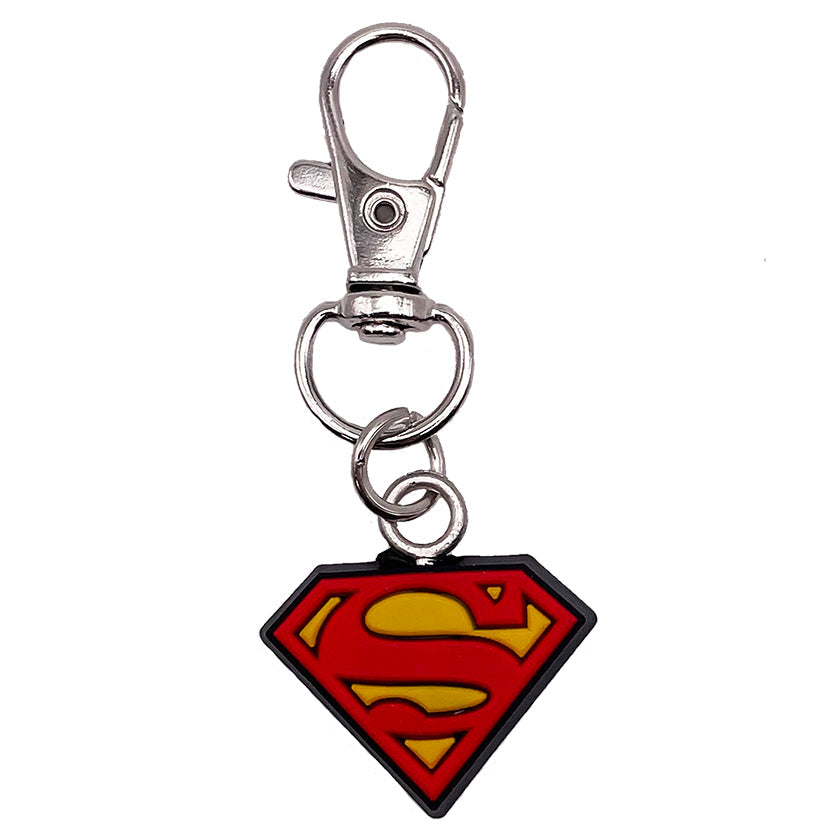 DC Comics Superman Logo Rubber Keychain - 3 pc prepack