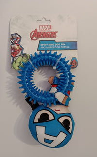 Thumbnail for CLANDY - Dog Toy - Spinny Ring  - Capt America - 12 PC PPK ($7.50 EACH)