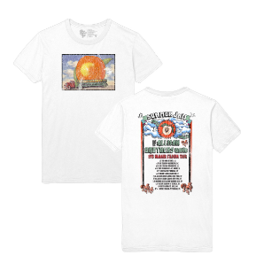 ALLMAN BROTHERS -EAT A PEACH 2-SIDED WHITE TEE