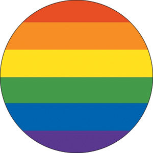 Rainbow 1.5" Button - 6 pc prepack