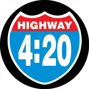 Highway 4:20 1.5" Round Button - 6 pc prepack