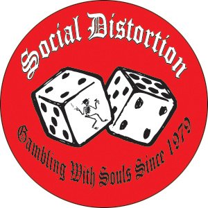 Social Distortion Dice 1" Button - 6 pc prepack