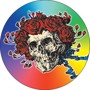 Grateful Dead Skull  Roses 1.25" Button - 6 pc prepack