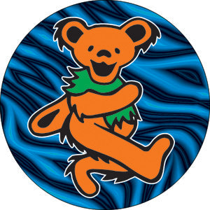 Grateful Dead Orange Bear 1.5" Button - 6 pc prepack