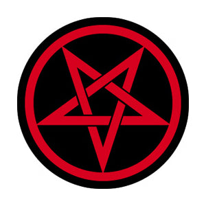 Pentagram 1" Button - 6 pc prepack