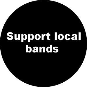Support Local Bands 1.5" Button - 6 pc prepack