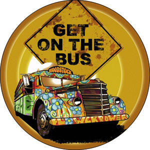 Woodstock Bus 1.25" Button - 6 pc prepack