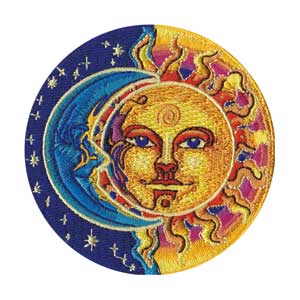 Moon Sun 1.25" Button - 6 pc prepack