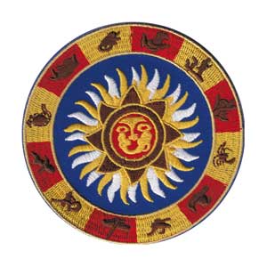 Zodiac Sun 1.25" Button - 6 pc prepack