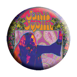 Janis Joplin Poster 1.25" Button - 6 pc prepack