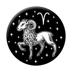Astrology Aries 1.25" Button - 6 pc prepack
