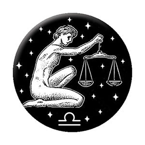 Astrology Libra 1.25" Button - 6 pc prepack
