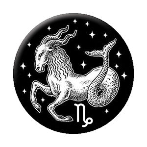 Astrology Capricorn 1.25" Button - 6 pc prepack