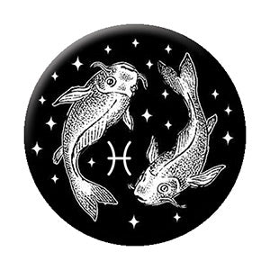 Astrology Pisces 1.25" Button - 6 pc prepack
