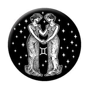 Astrology Gemini 1.25" Button - 6 pc prepack