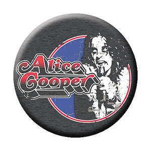 Alice Cooper Circle 1.25" Round Button - 6 pc prepack