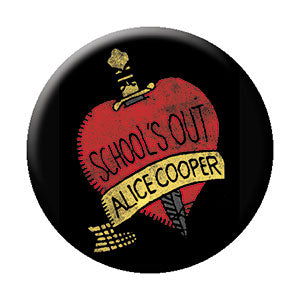 Alice Cooper School's Out 1.25" Round Button - 6 pc prepack