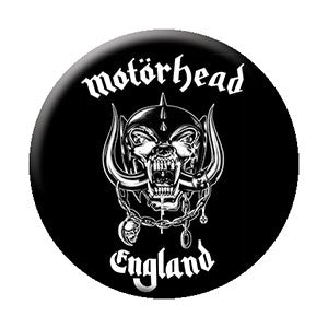 Motorhead England 1.25" Round Button - 6 pc prepack