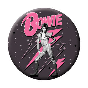 David Bowie Pink Bolts 1.25" Button - 6 pc prepack