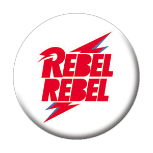 David Bowie Rebel Rebel Bolt 1.25" Button - 6 pc prepack