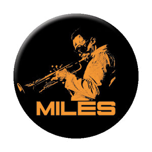 Miles Davis Trumpet 1.25" Button - 6 pc prepack