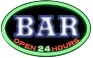 BAR- 16" OVAL LED ROPE SIGN - (2 PC PPK - $14.25 EACH)
