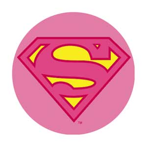 DC Comics Originals Sparkle Supergirl Logo 1.25" Button - 6 pc prepack