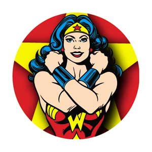 DC Comics Originals Wonder Woman Power Bracelets 1.25" Button - 6 pc prepack