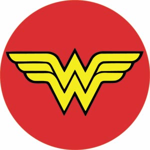 DC Comics Originals Wonder Woman Logo 1.25" Button - 6 pc prepack