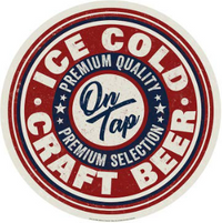 Thumbnail for ICE COLD BEER DOMED METAL SIGN - 15