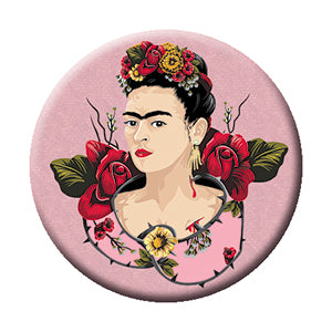 Frida Kahlo Thorns Portrait 1.25" Button - 6 pc prepack