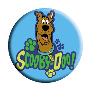 Hanna Barbera Scooby Doo Paw Prints 1.25" Button - 6 pc prepack