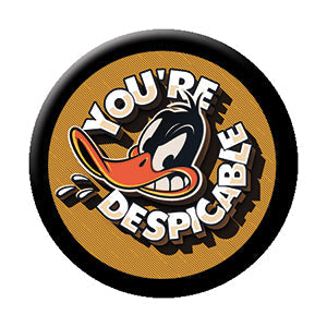 Looney Tunes Daffy Duck You're Despicable 1.25" Button - 6 pc prepack