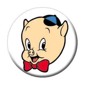 Looney Tunes Porky Pig Smile 1.25" Button - 6 pc prepack