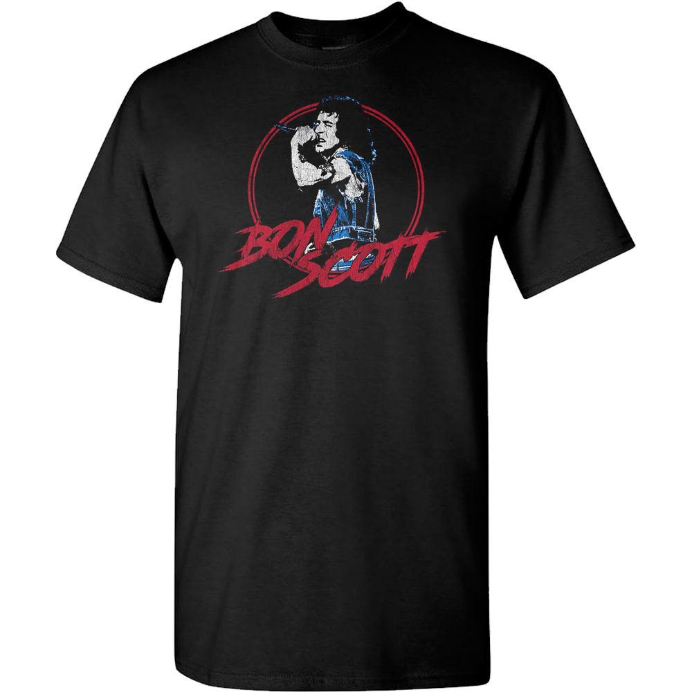 Bon Scott Weathered Photo T-Shirt