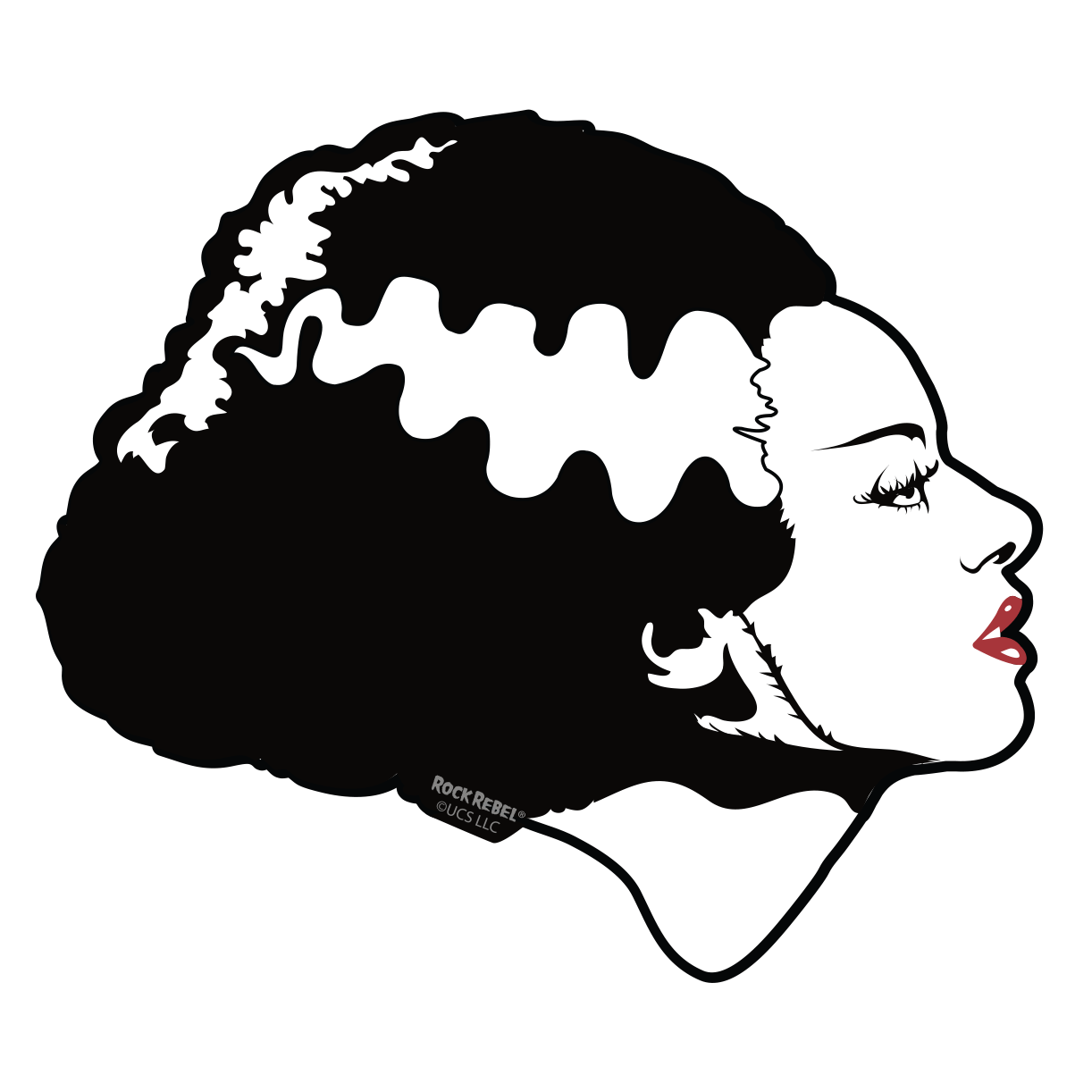 Bride Of Frankenstein Head 4" Sticker