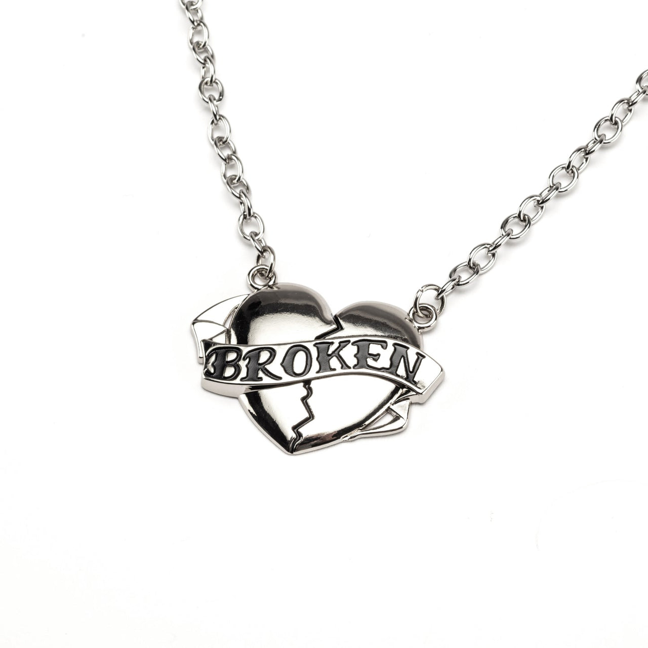 Broken Heart Pendant Necklace