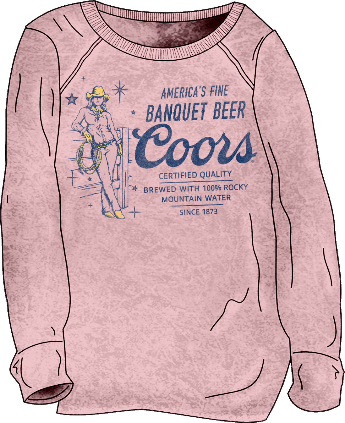 Coors Banquet Cowgirl Crew Sweatshirt