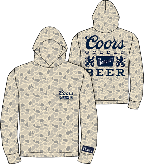 Coors Camo Fishing Hoodie