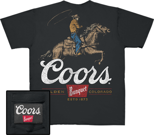 Coors Cowboy w/Pocket Patch T-Shirt