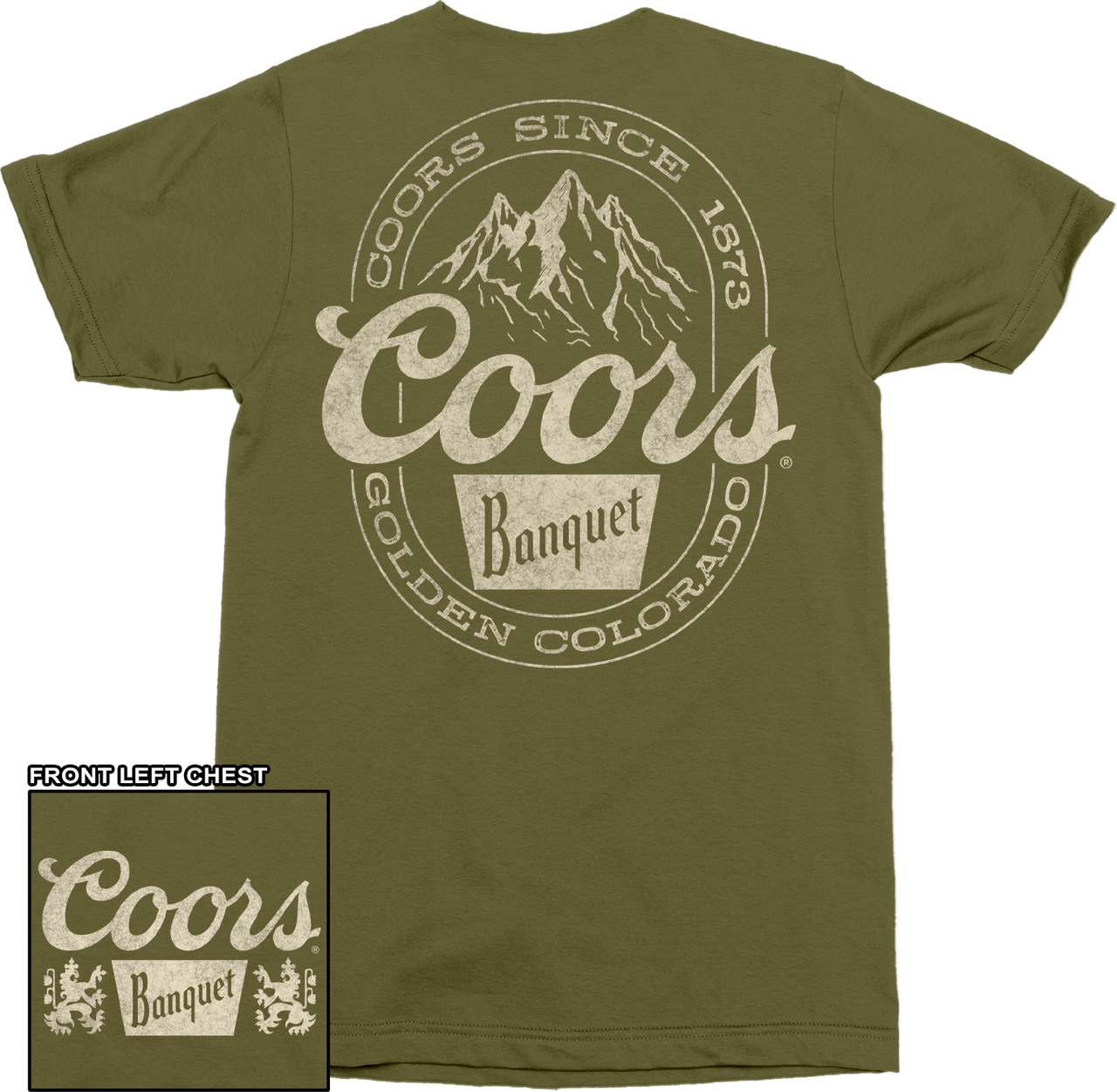 Coors Olive Oval Badge T-Shirt