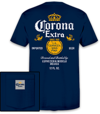 Thumbnail for Corona Distress Back w/ Front Left Pocket T-Shirt