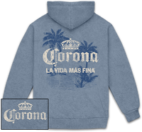 Thumbnail for Corona Dusty Blue Mineral Wash Hoodie