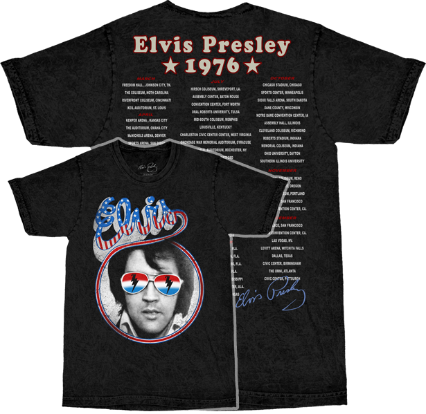 Elvis Sunglasses Mineral Wash T-Shirt